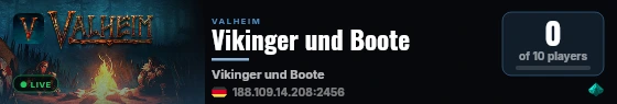 Vikinger und Boote live status badge