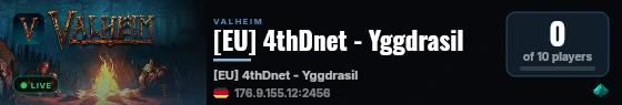 [EU] 4thDnet - Yggdrasil live status badge