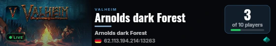 Arnolds dark Forest live status badge