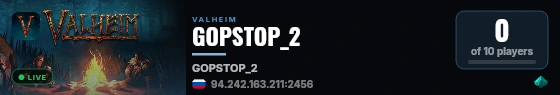 GOPSTOP_2 live status badge