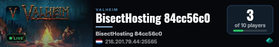 BisectHosting 84cc56c0 live status badge