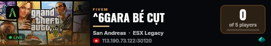 ^6GARA BÉ CỤT live status badge