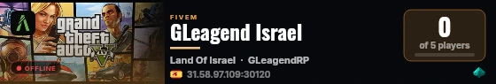 GLeagend Israel live status badge