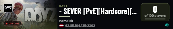 - SEVER [PvE][Hardcore][Survival] live status badge