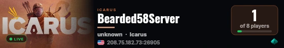 Bearded58Server live status badge