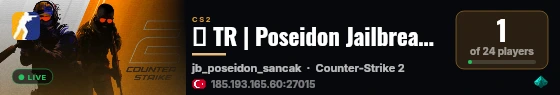 🔱 TR | Poseidon Jailbreak - BASLIYORUZ .gg/poseidonjb live status badge