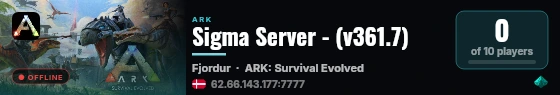 Sigma Server - (v361.7) live status badge