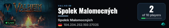 Spolek Malomocných live status badge