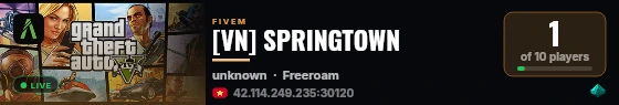 [VN] SPRINGTOWN live status badge