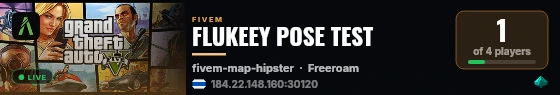 FLUKEEY POSE TEST live status badge