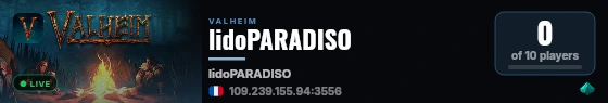 lidoPARADISO live status badge