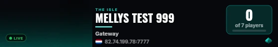 MELLYS TEST 999 live status badge