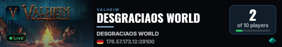 DESGRACIAOS WORLD live status badge