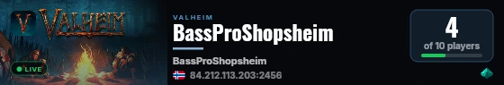 BassProShopsheim live status badge