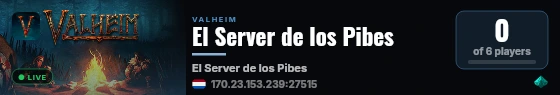 El Server de los Pibes live status badge