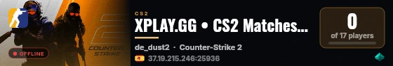 XPLAY.GG • CS2 Matches #9 live status badge