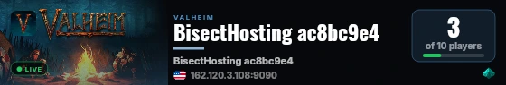 BisectHosting ac8bc9e4 live status badge
