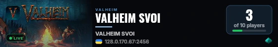 VALHEIM SVOI live status badge
