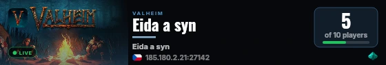 Eida a syn live status badge
