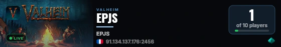EPJS live status badge