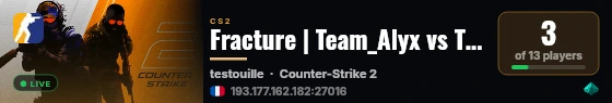 Fracture | Team_Radagast vs Team_Azagora | testouille live status badge