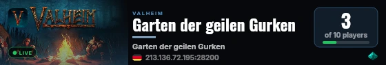 Garten der geilen Gurken live status badge