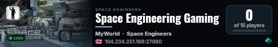 Space Engineering Gaming live status badge