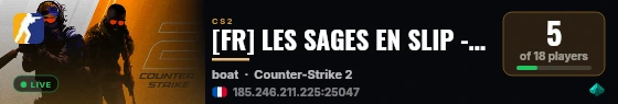 [FR] LES SAGES EN SLIP - FFA • FUN • CASUAL live status badge