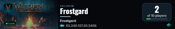 Frostgard live status badge