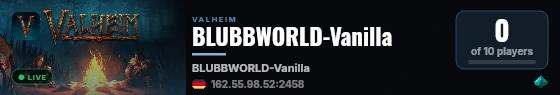 BLUBBWORLD-Vanilla live status badge