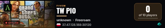 TW PIO live status badge