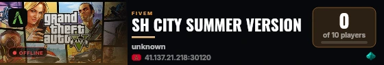 SH CITY SUMMER VERSION live status badge