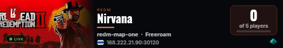 Nirvana live status badge