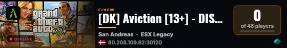 [DK] Aviction [13+] - DISCORD:https://discord.gg/g6m6mfQYwg  live status badge