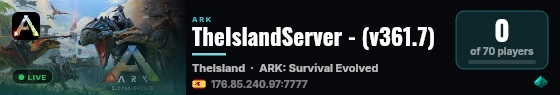 TheIslandServer - (v361.7) live status badge