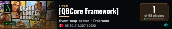[QBCore Framework] live status badge
