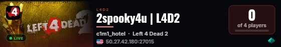 2spooky4u | L4D2 live status badge