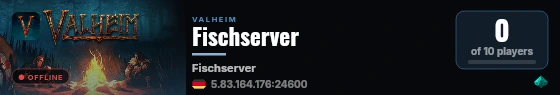 Fischserver live status badge