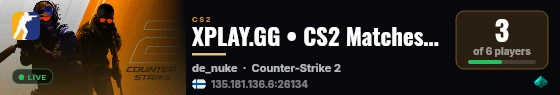 XPLAY.GG • CS2 Matches #763 live status badge