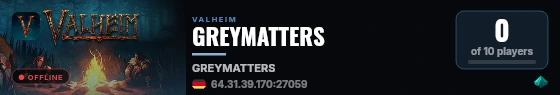 GREYMATTERS live status badge