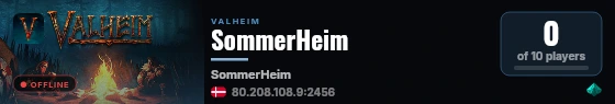 SommerHeim live status badge
