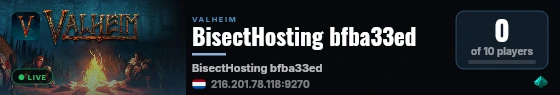 BisectHosting bfba33ed live status badge