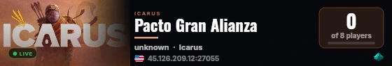 Pacto Gran Alianza live status badge
