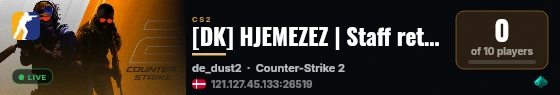 [DK] HJEMEZEZ | Staff retake live status badge