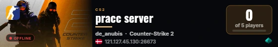 pracc server live status badge