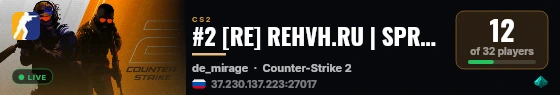 #2 [RE] REHVH.RU | SPREAD | [FP & DT FIX] | MSK live status badge