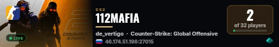112MAFIA live status badge