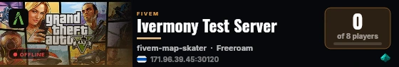 Ivermony Test Server live status badge