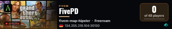 FivePD live status badge