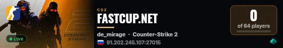 FASTCUP.NET live status badge